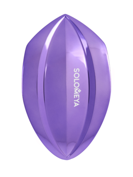 Многофункциональная расческа для распутывания, массажа и мытья кожи головы мини Лиловая Solomeya Wonder scalp brush mini Lilac, 1 шт